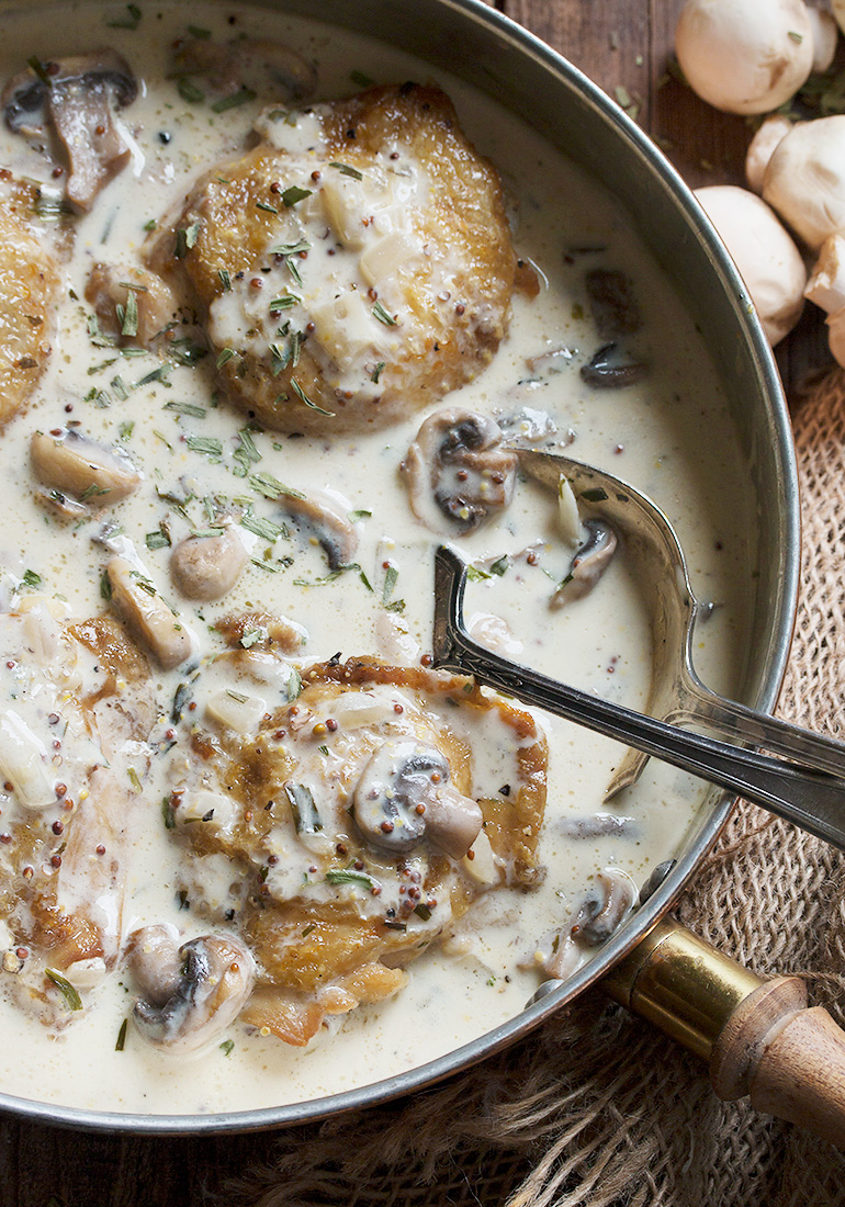 Tarragon Mushroom Chicken