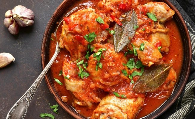 Breast of Chicken Cacciatore