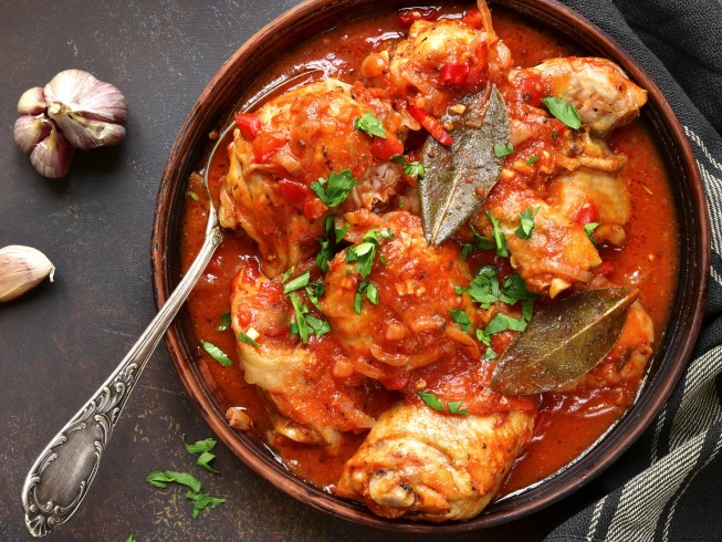 Breast of Chicken Cacciatore