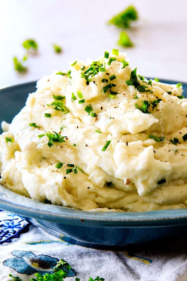 Garlic Parmesan Mashed Potato Casserole