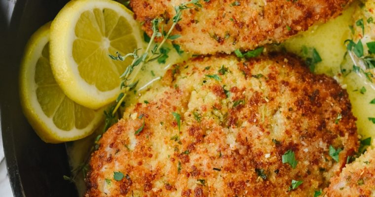 Pork Cutlet Milanese with Lemon Brown Butter
