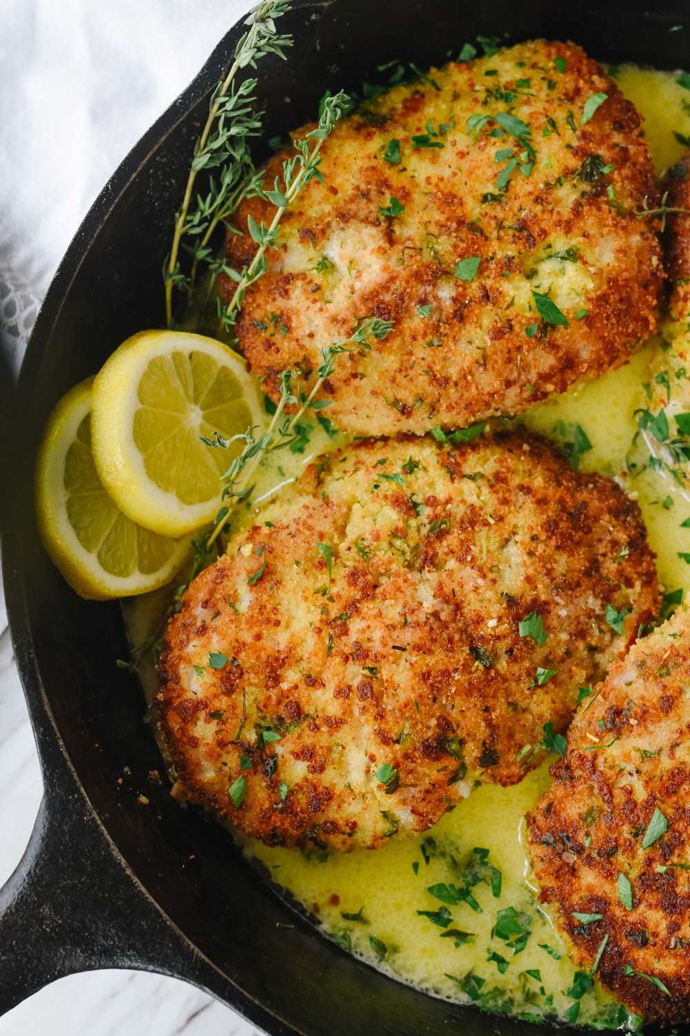 Pork Cutlet Milanese with Lemon Brown Butter