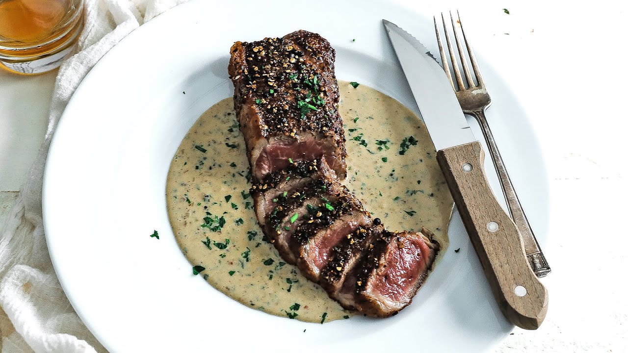 NY Strip Steak Au Poivre